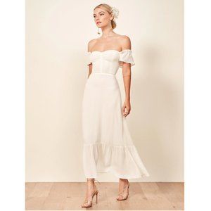 Reformation White Butterfly Dress - Size 2